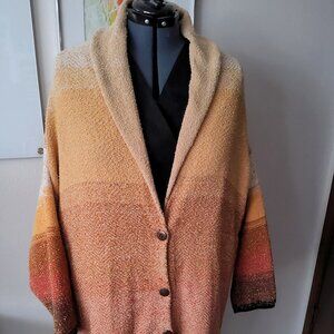 Free People Wonderful Sunset Park Cardigan Warm Cotton Mix Size M Oversize